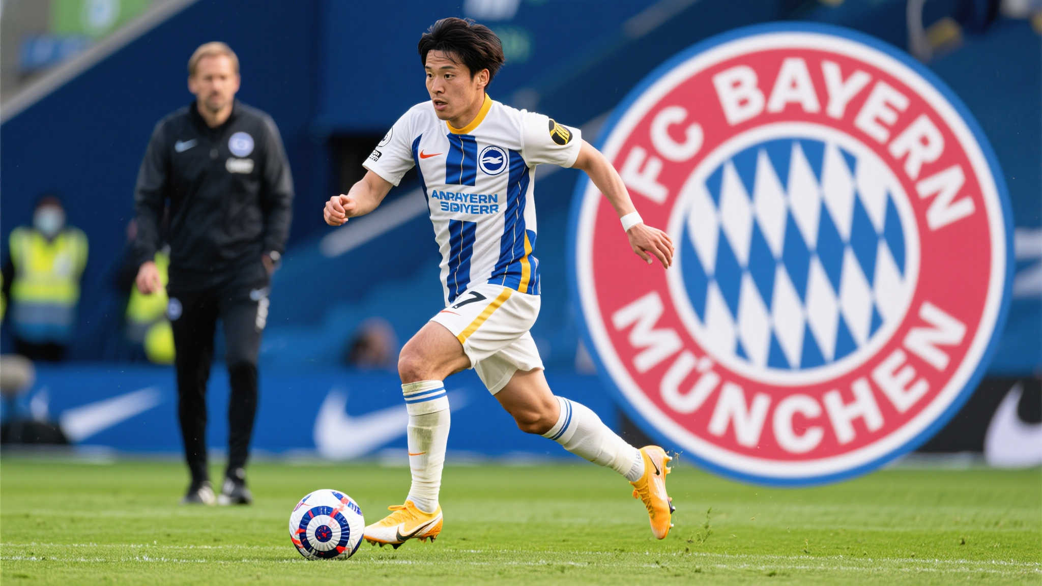 与此同时，日本国脚三笘薫这一名字曾经十分耀眼。他凭